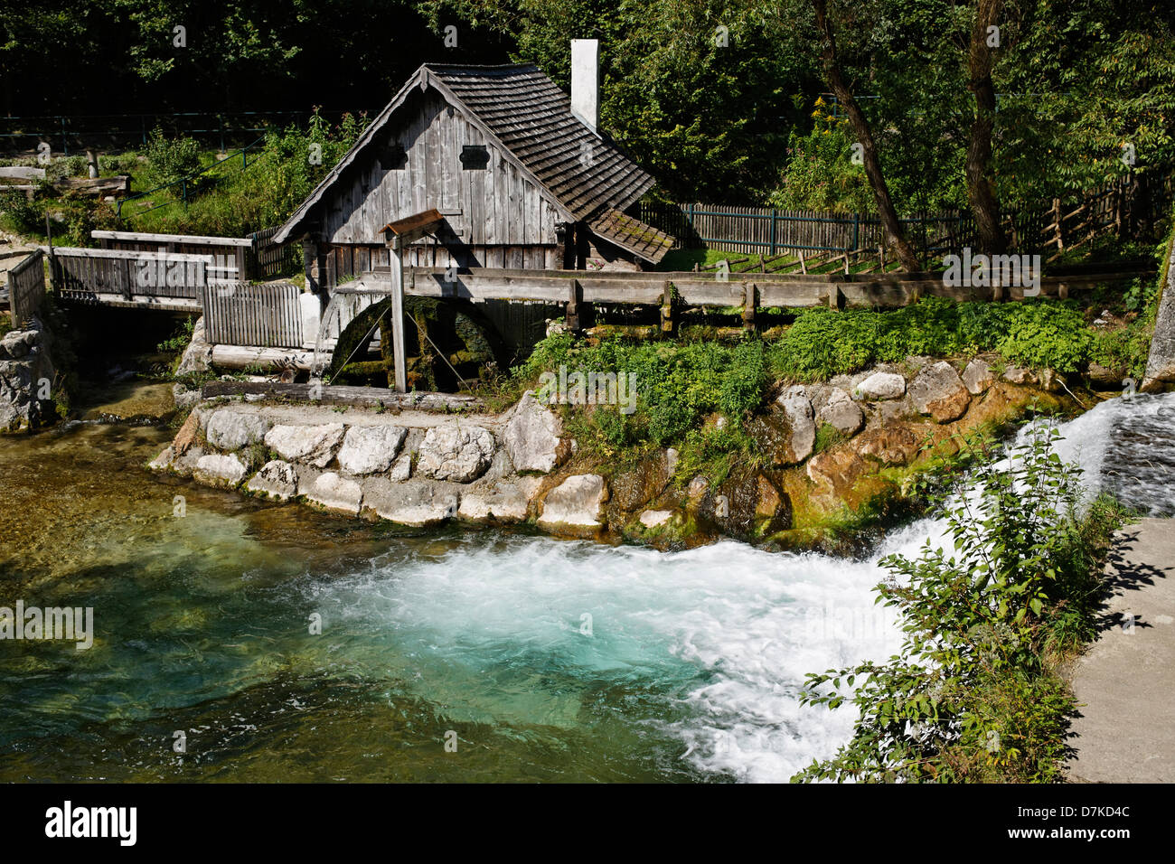 Austria, Upper Austria, View of Katzensteiner Mill Stock Photo