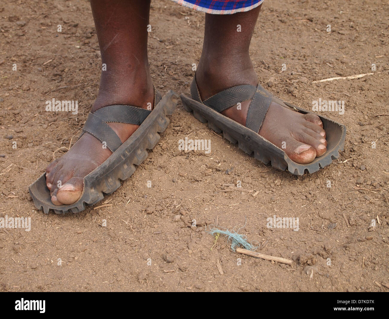 An interesting Masai's shoes Stock Photo - Alamy