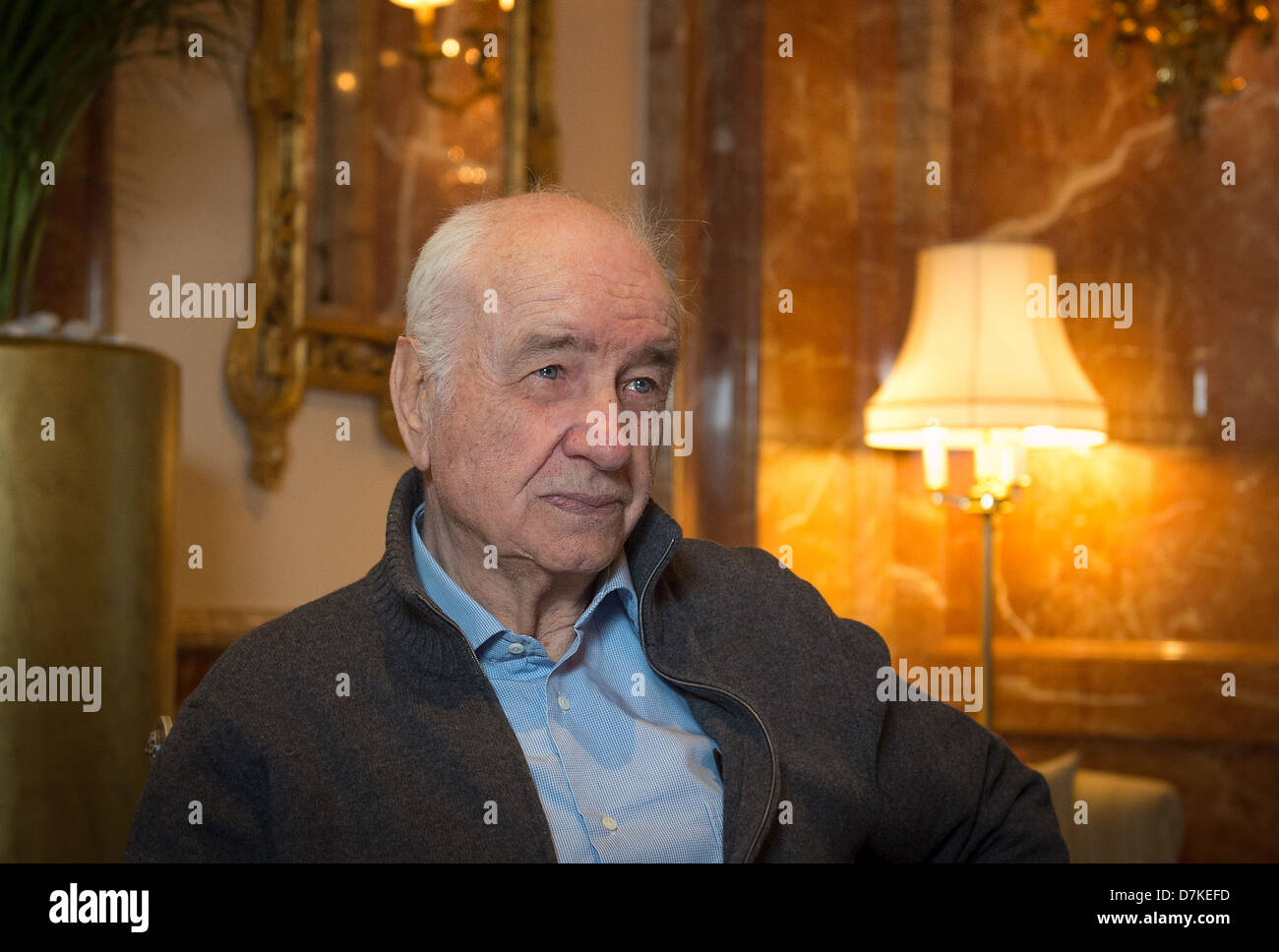 Berlin, Germany, Armin Mueller-Stahl, an actor, in an interview Stock Photo