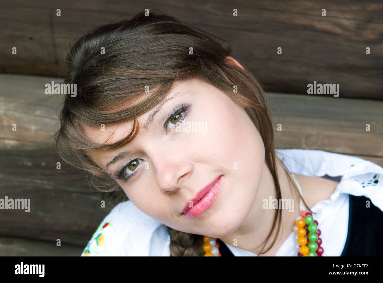 Portrait of a pretty young woman Stock Photo