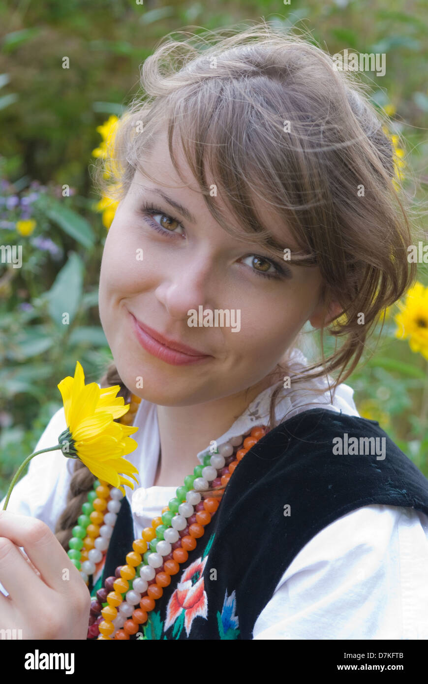 Portrait of a pretty young woman Stock Photo - Alamy