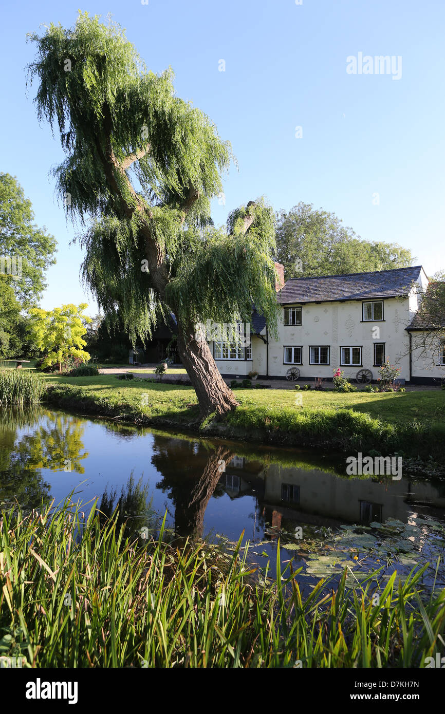 Historical cottage in Little Waltham,Essex,England Stock Photo Alamy