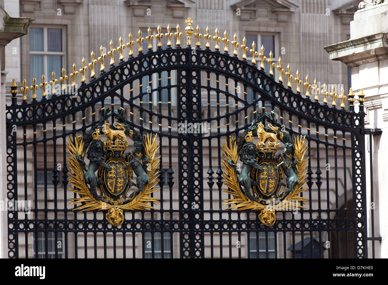 Buckingham Palace main gate, London, United Kingdom Stock Photo