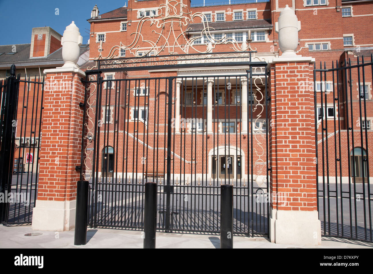 The Jack Hobb Gates at Kia Oval, Kennington, London, England, United Kingdom Stock Photo