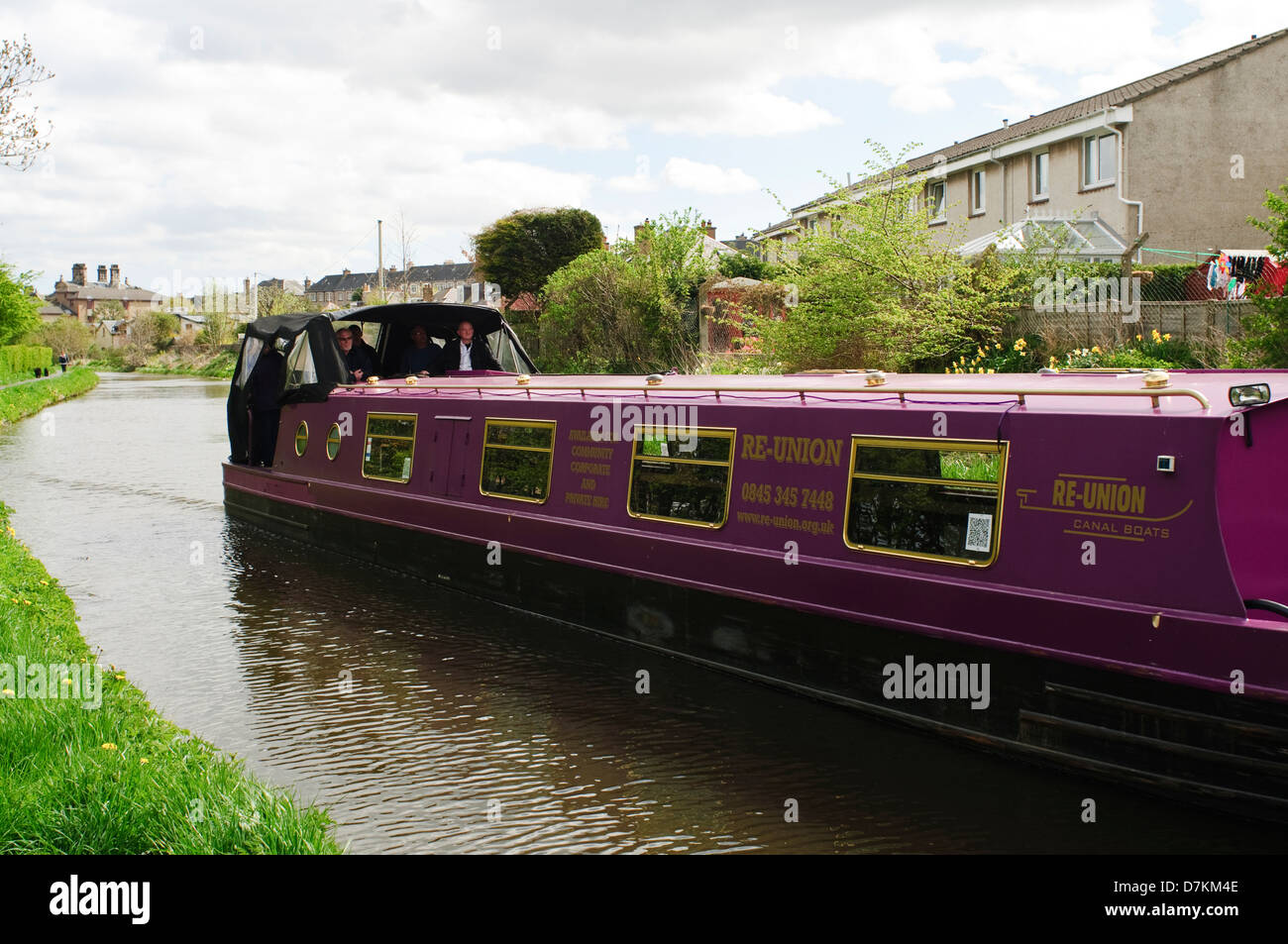 The ReUnion Canal Boat, on The Union Canal, near Meggetland, Edinburgh