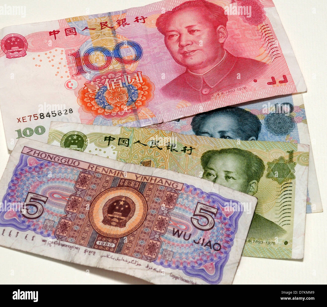 China Bank Notes Stock Photo