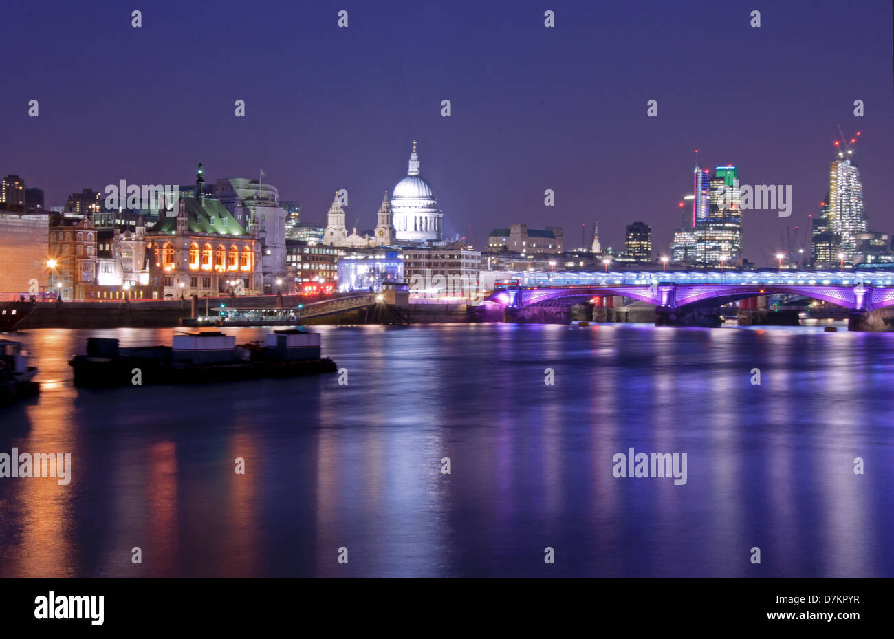 London skyline including St Pauls and skyscrapers Stock Photo