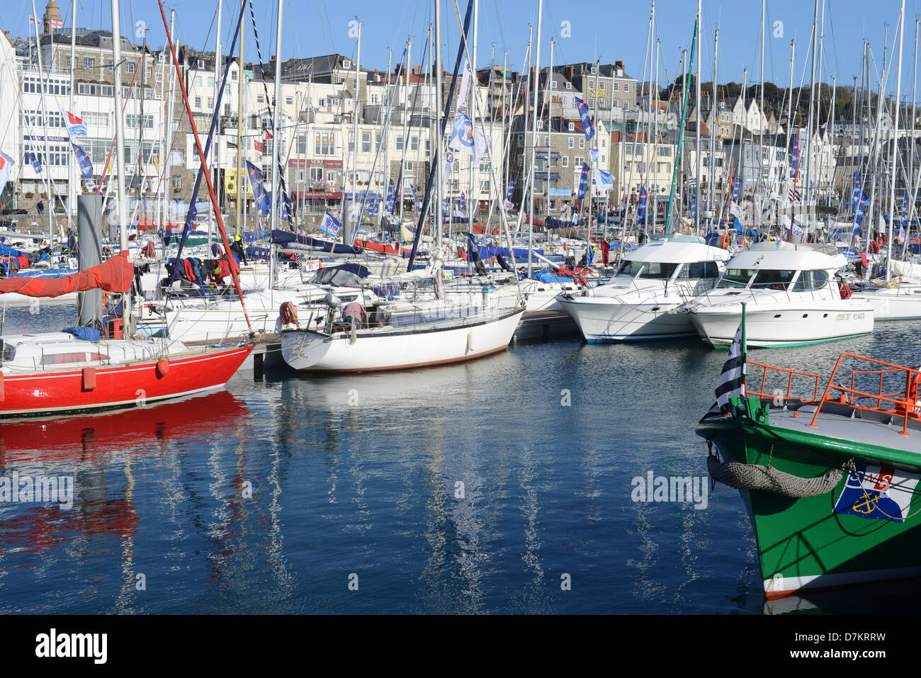 St Peter Port harbour, Guernsey Stock Photo Alamy
