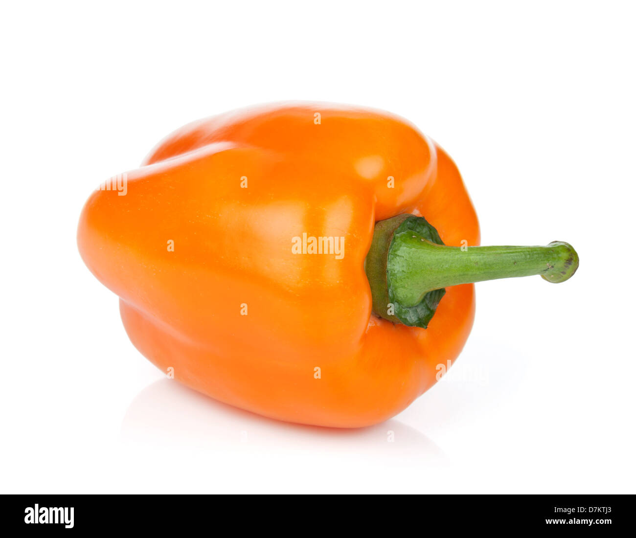 Orange bell pepper. Isolated on white background Stock Photo Alamy