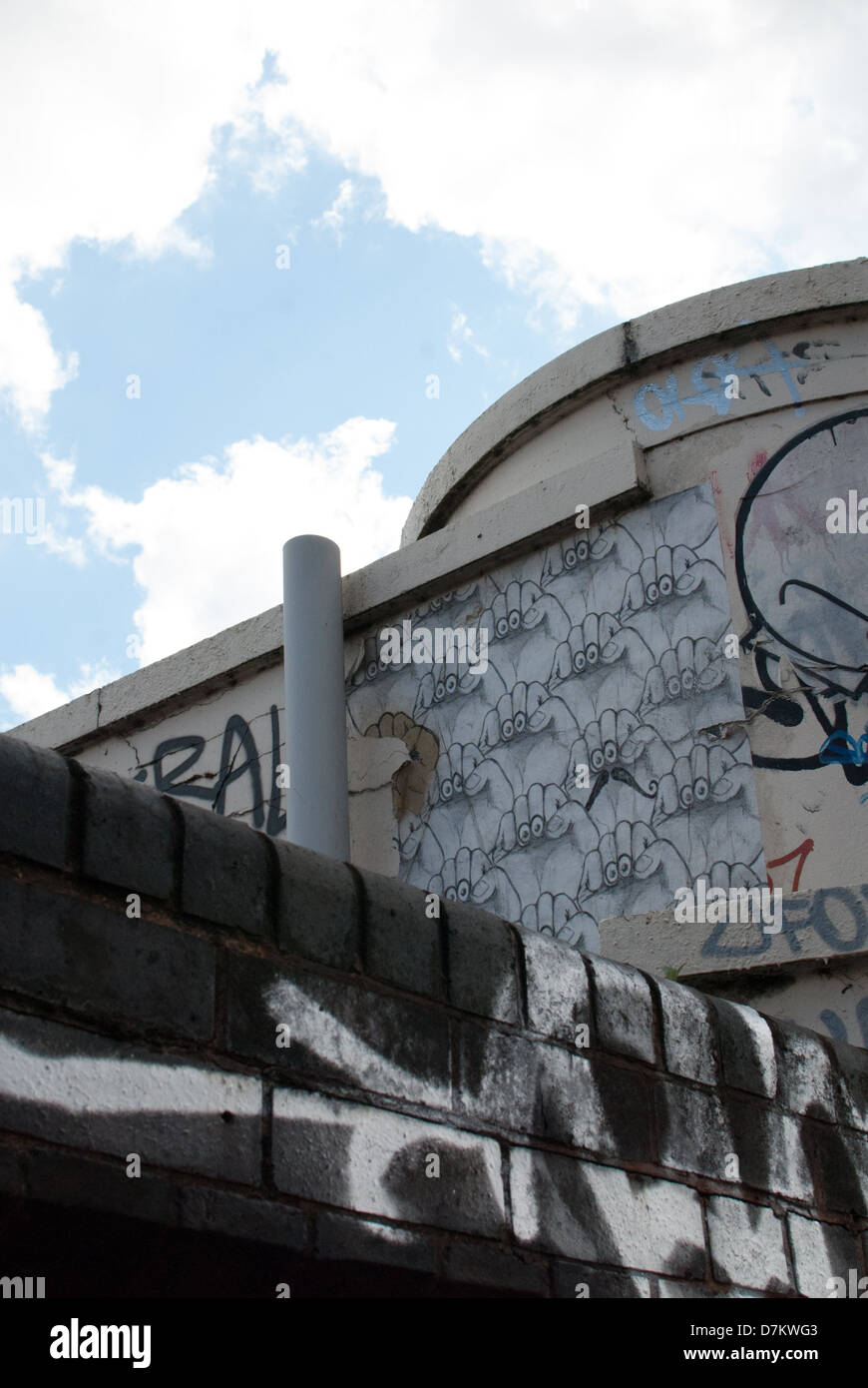 Graffiti in Birmingham, England. Stock Photo