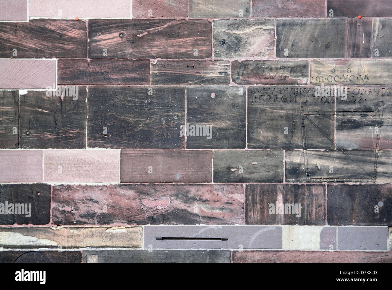 Detail Showing The Wall Of The Minster In Freiburg Im Breisgau With Stock Photo Alamy