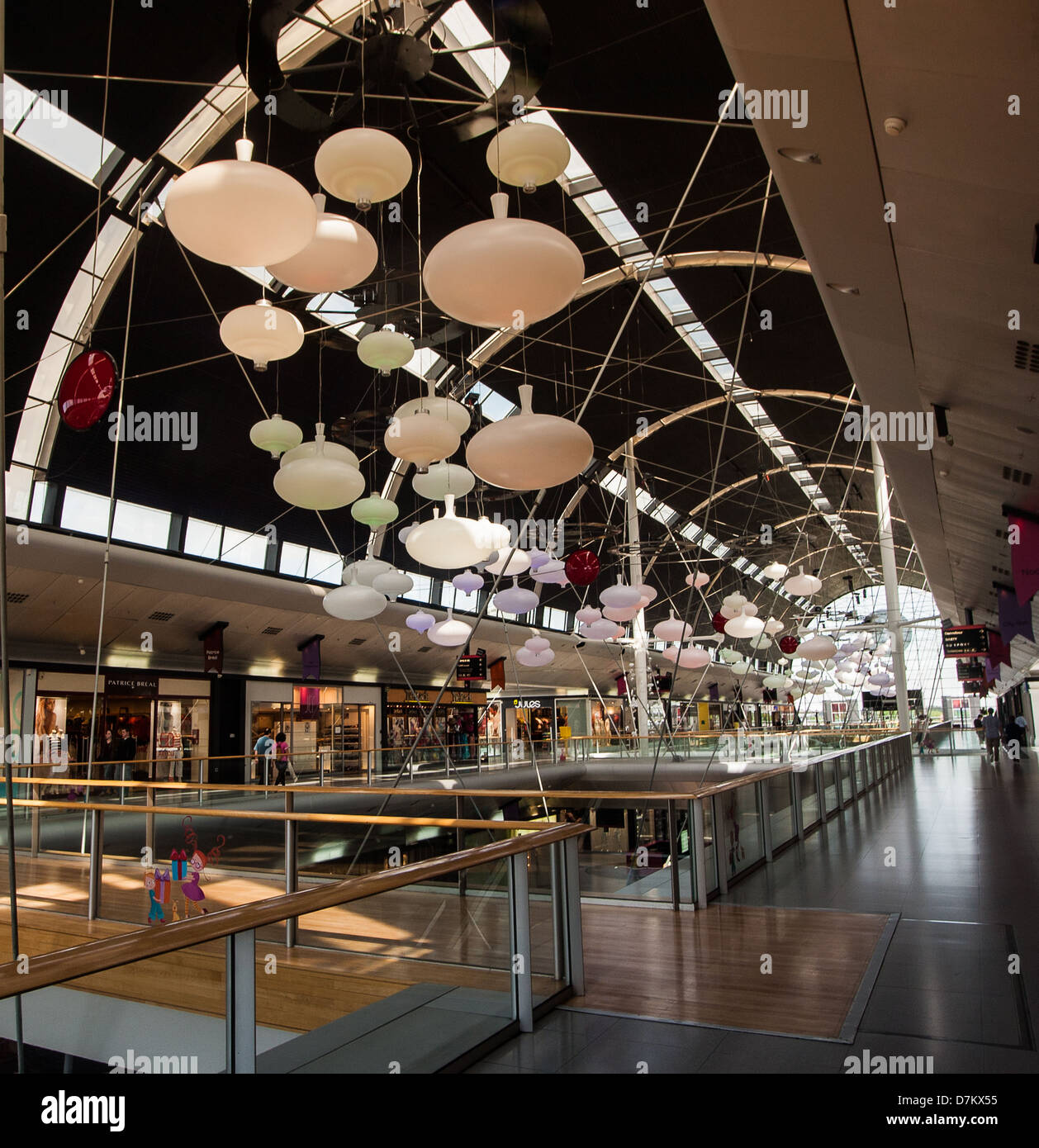 Shopping mall many retail outlets hires stock photography and images