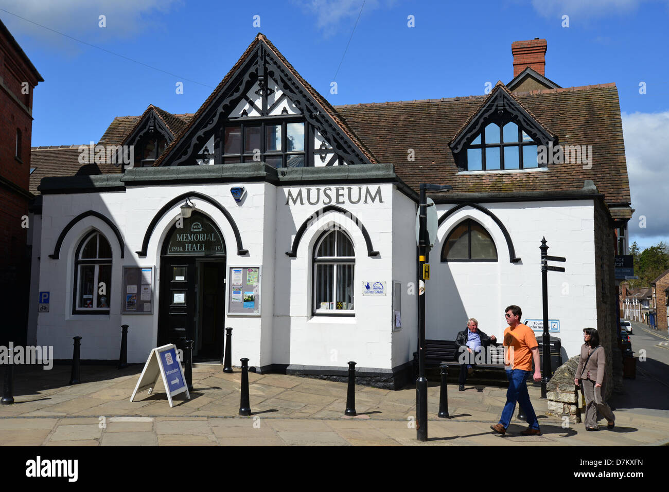 Much Wenlock Museum & Visitor Information Centre, The Square, Much Wenlock, Shropshire, England, United Kingdom Stock Photo