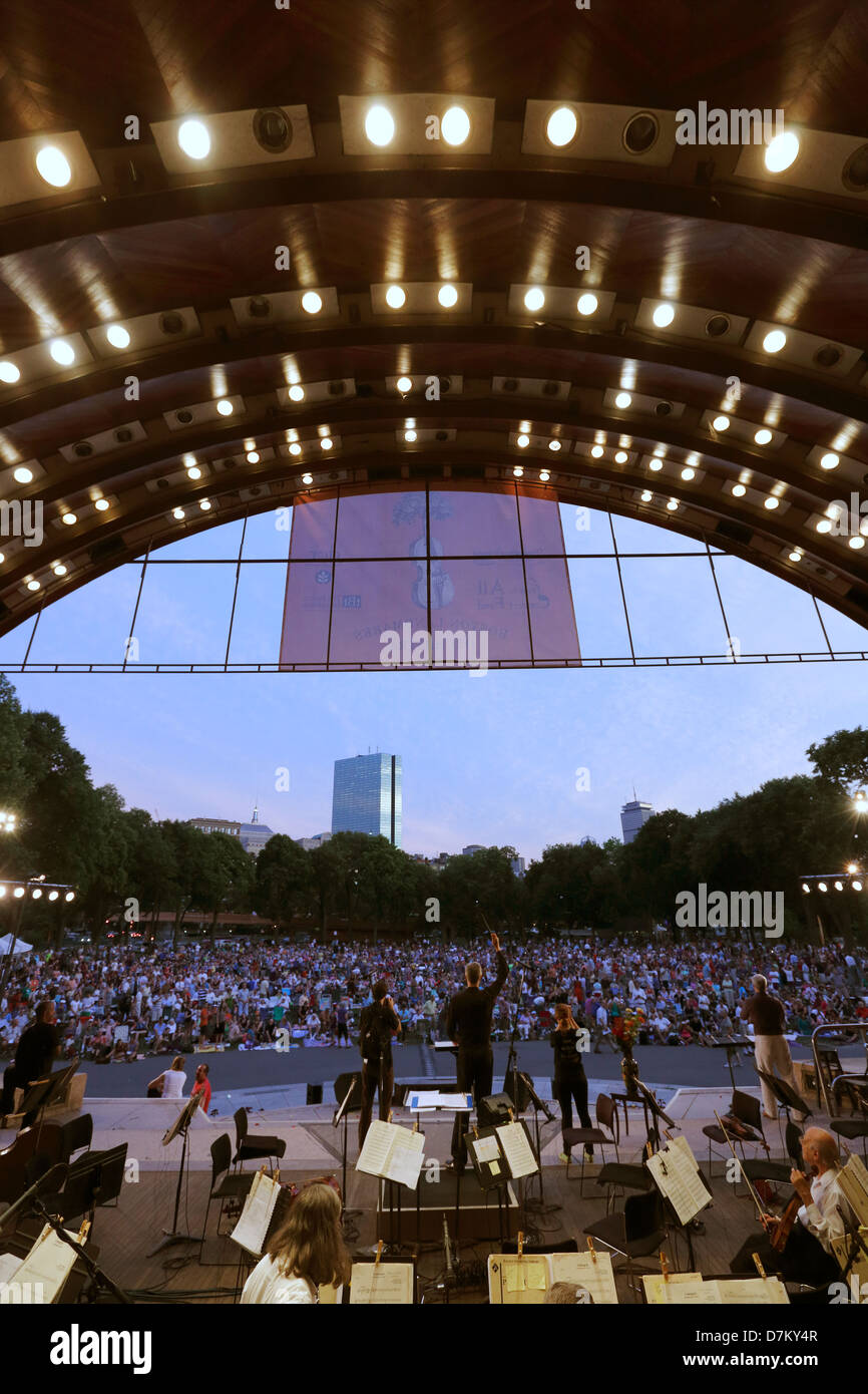 Boston Landmarks Orchestra at the Hatch Shell on the Esplanade in