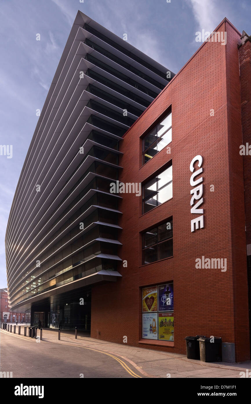 The Curve Theatre, Cultural Quarter, Leicester, England, UK Stock Photo