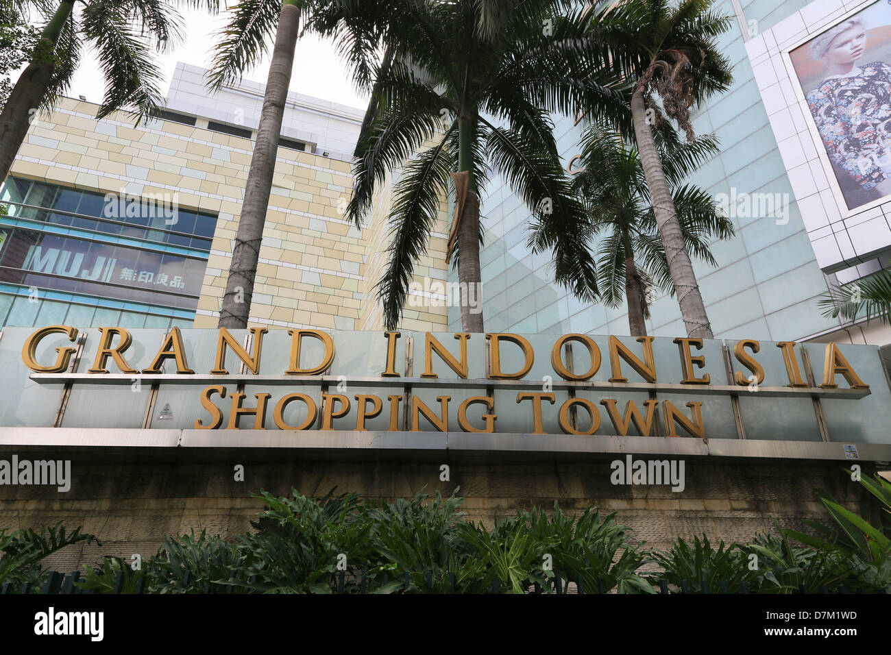 Grand Indonesia Shopping town sign, Central Jakarta, Indonesia Stock Photo