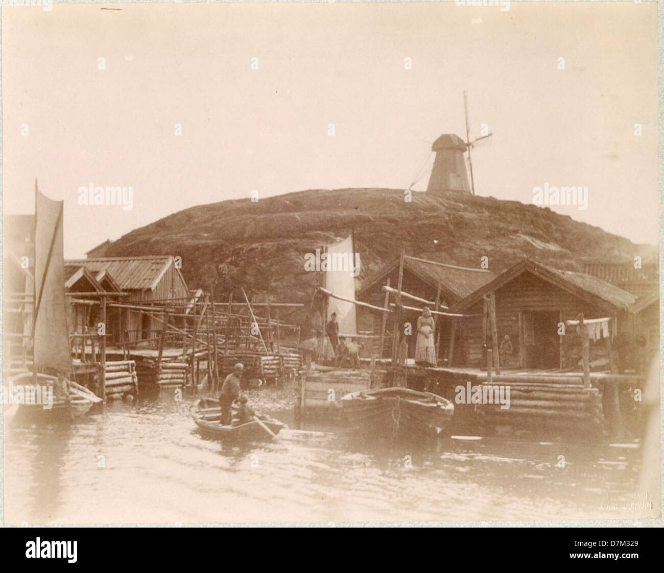 Fishing village Grundsund, Sweden Stock Photo