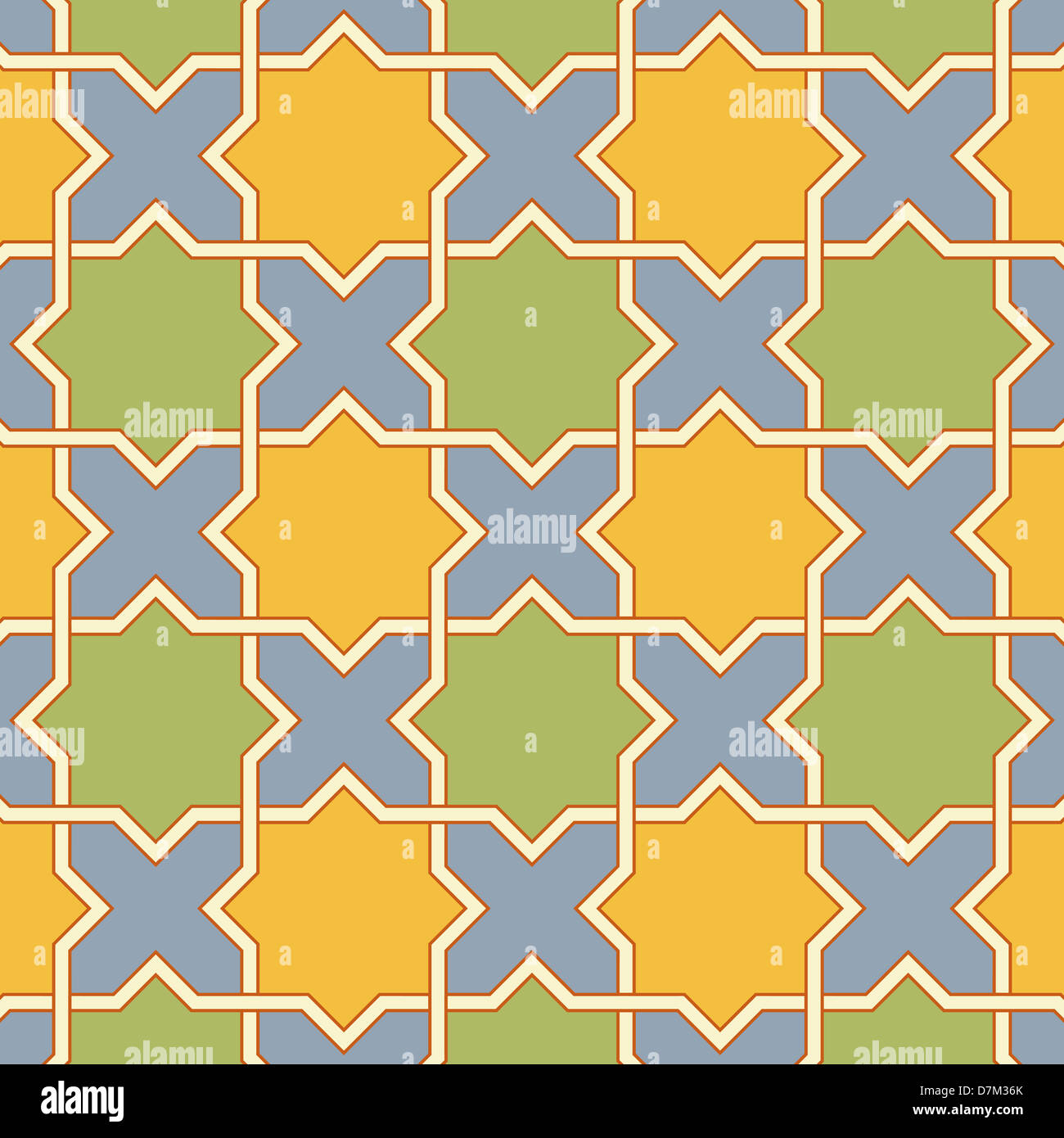 Multicolor Arabic Byzantine seamless pattern illustration Stock Photo ...