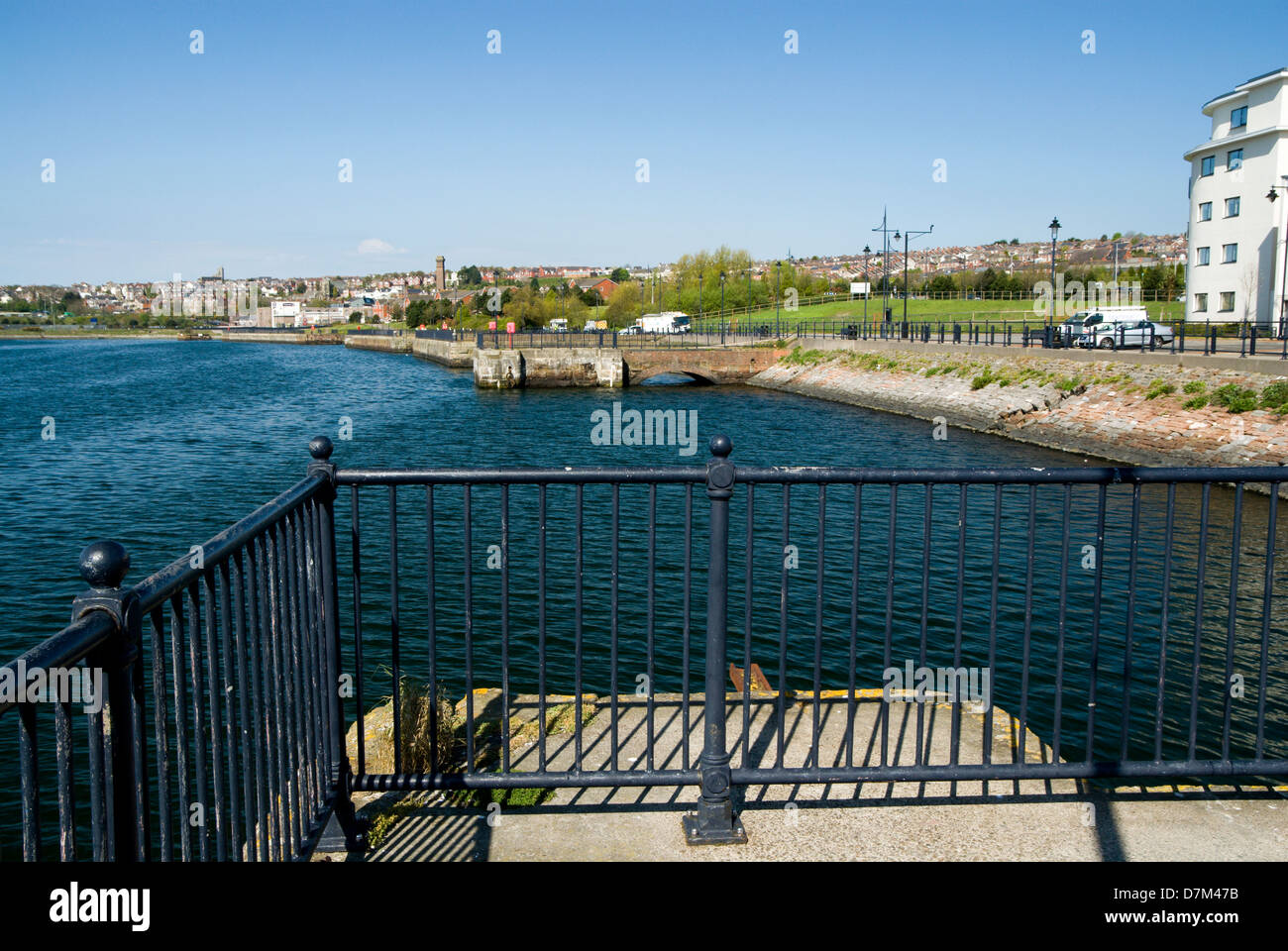 Old dock, Barry, Vale of Glamorgan, South Wales, UK. Stock Photo