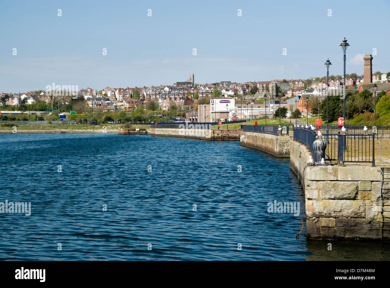 Old dock, Barry, Vale of Glamorgan, South Wales, UK. Stock Photo