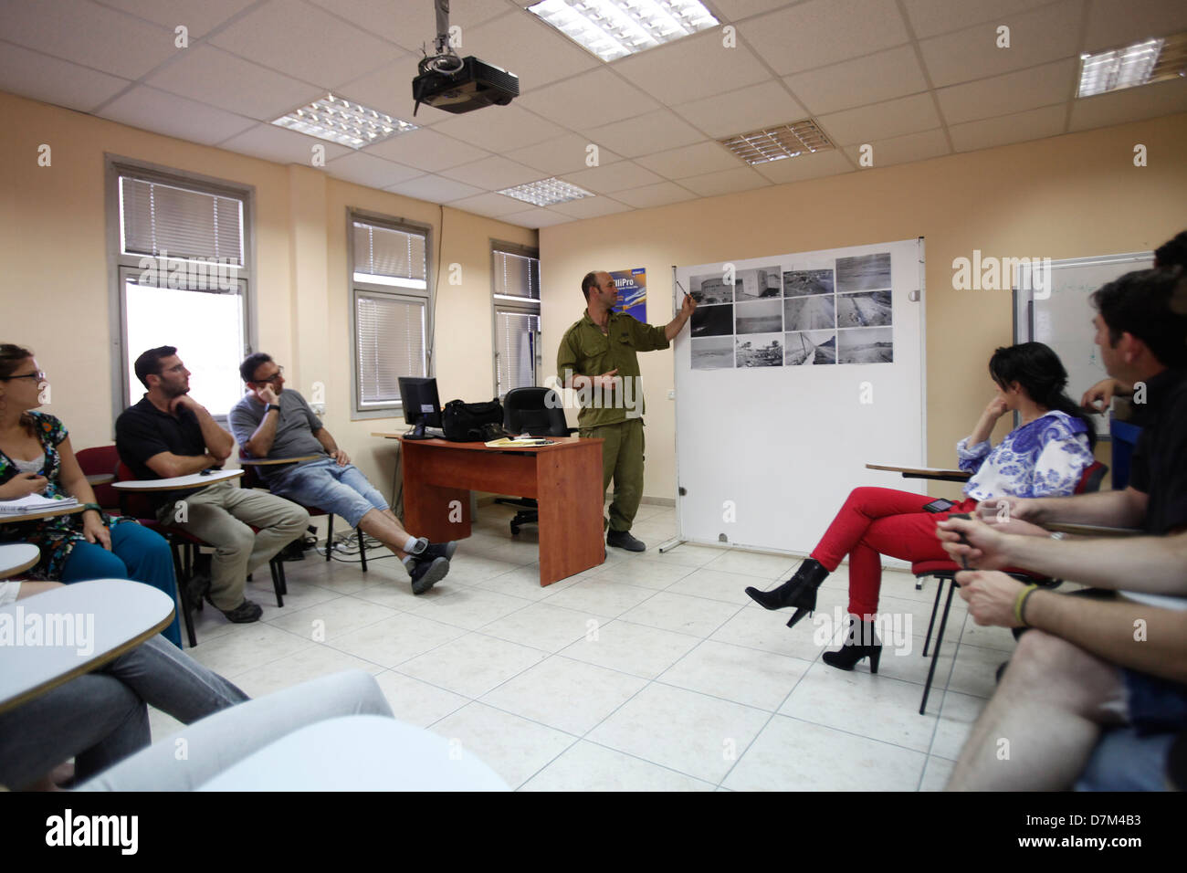 A 'Punctum' documentary photography workshop in Te Aviv Israel Stock Photo