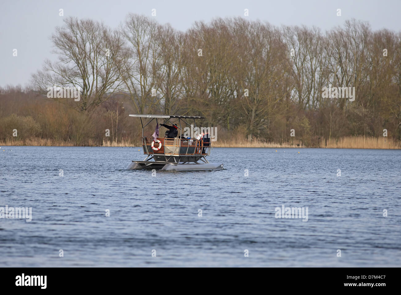 Electric Broads boat Stock Photo Alamy