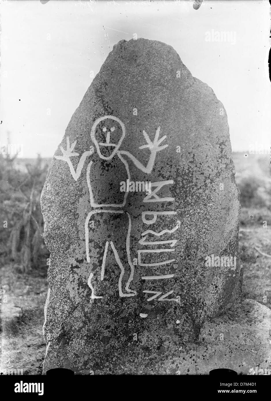 Stone with runes Black and White Stock Photos & Images - Alamy