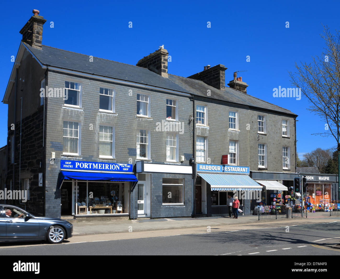 High Street, Porthmadog Stock Photo Alamy