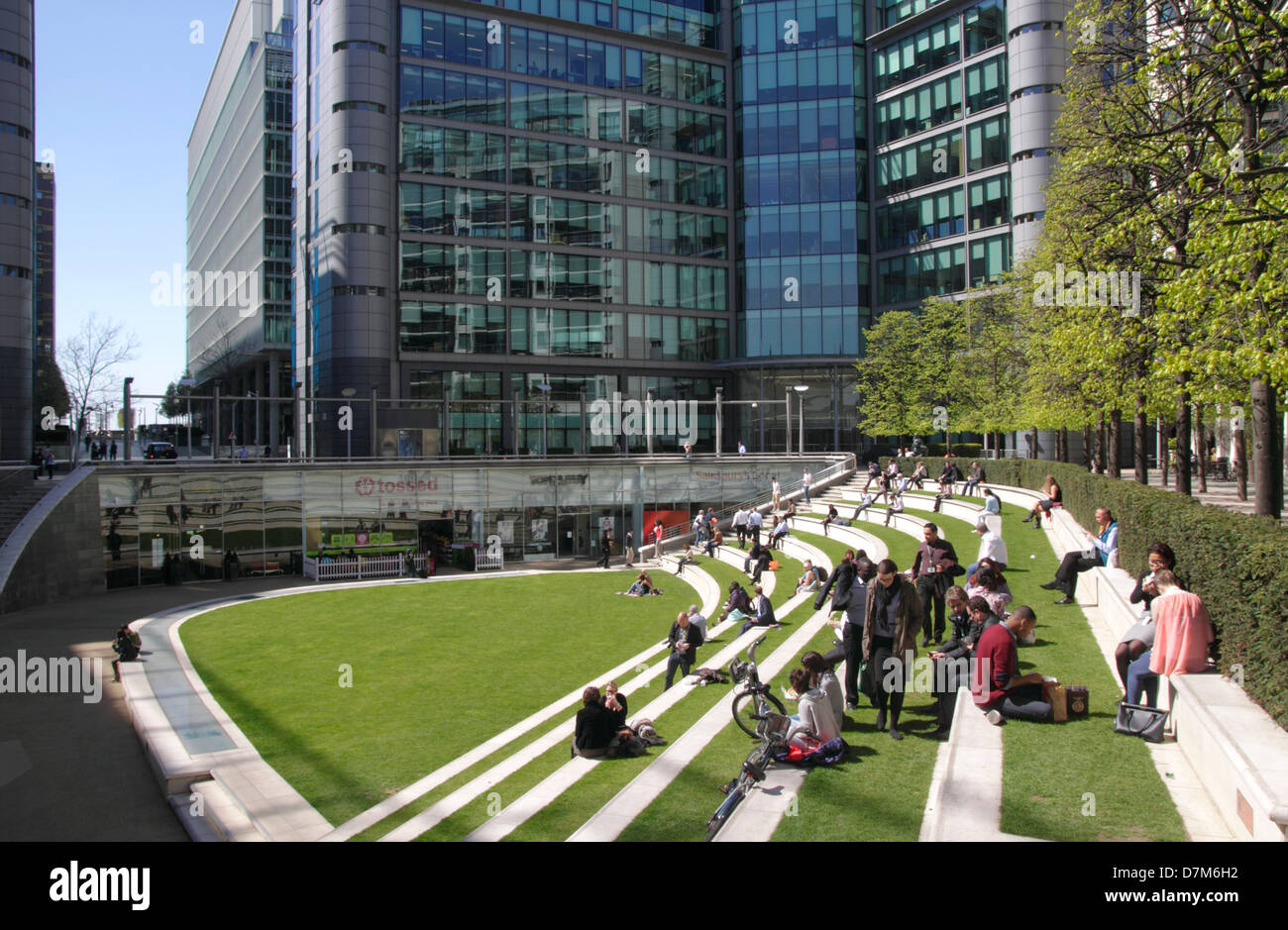 PaddingtonCentral office and residential development Sheldon Square London Stock Photo