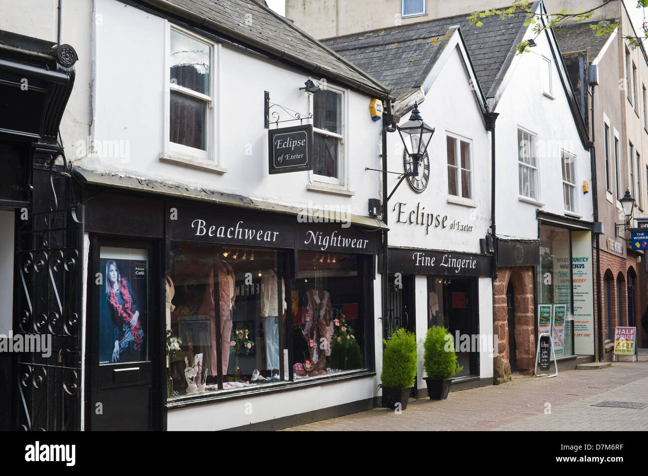 ECLIPSE local ladies clothing shop on side street in Exeter Devon