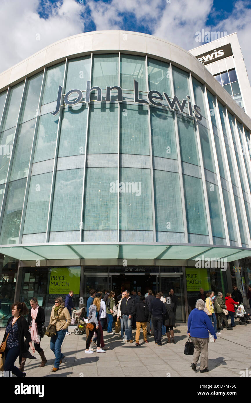 John Lewis store on high street in city centre of Exeter Devon England