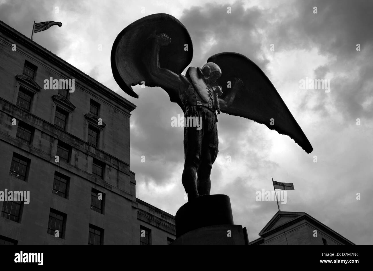 The Statues of London,England. October 2012 Seen here The Fleet Air