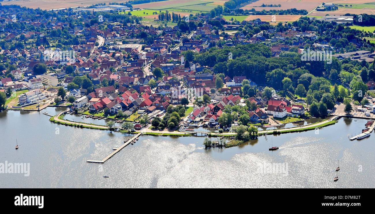 Luftaufnahmen, Steinhude, Steinhuder Meer, Germany, Lower Saxony Stock Photo