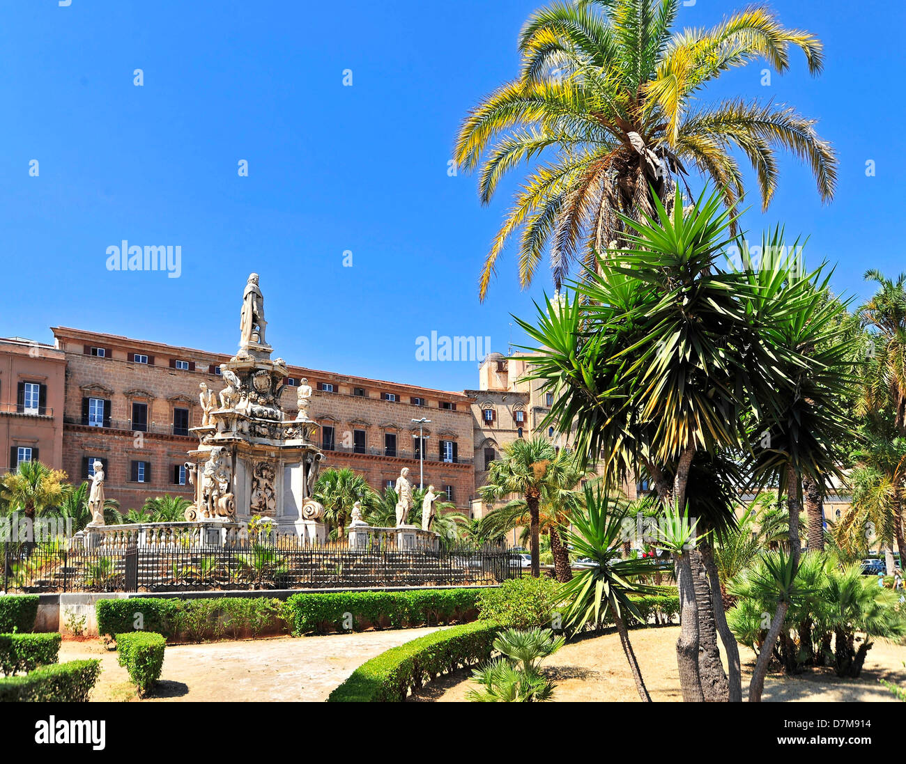 Italy, Sicily, Palermo, Palazzo dei Normanni, Palazzo real Stock Photo