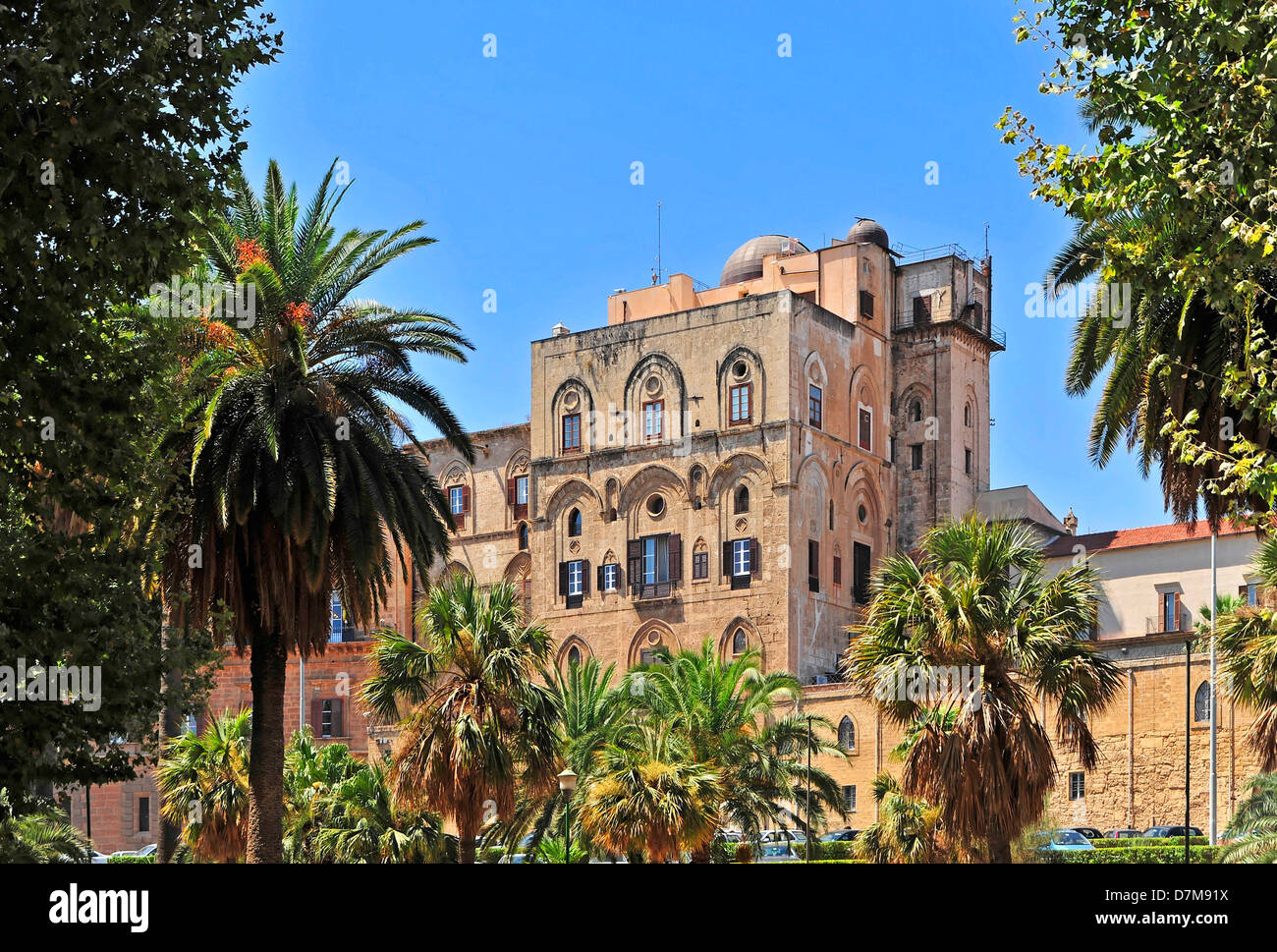 Italy, Sicily, Palermo, Palazzo dei Normanni, Palazzo real Stock Photo