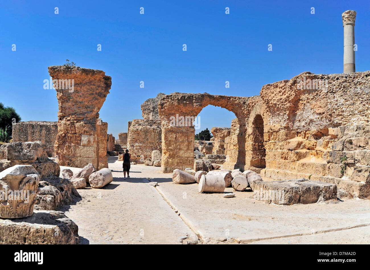 Africa, Tunisia, Carthage, Carthago, Ruins of Carthage Stock Photo Alamy