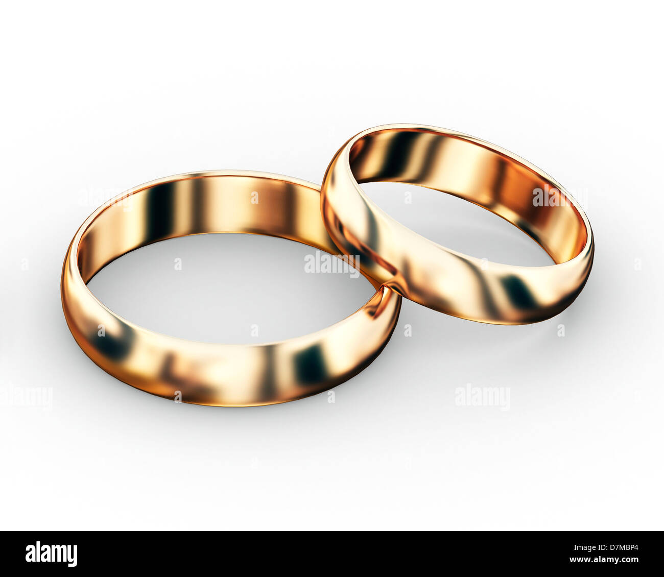 Wedding rings, artwork Stock Photo Alamy