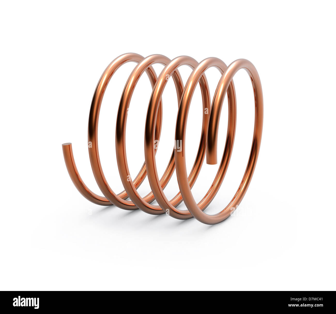 Metal spring, artwork Stock Photo Alamy