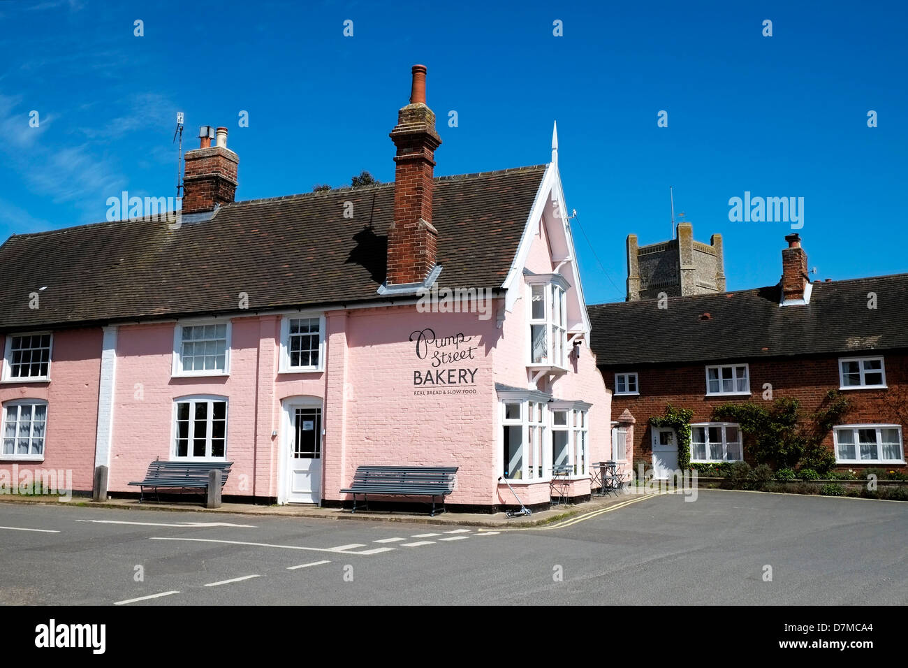 Pump Street Bakery In The Town Of Orford Stock Photo 56382428 Alamy