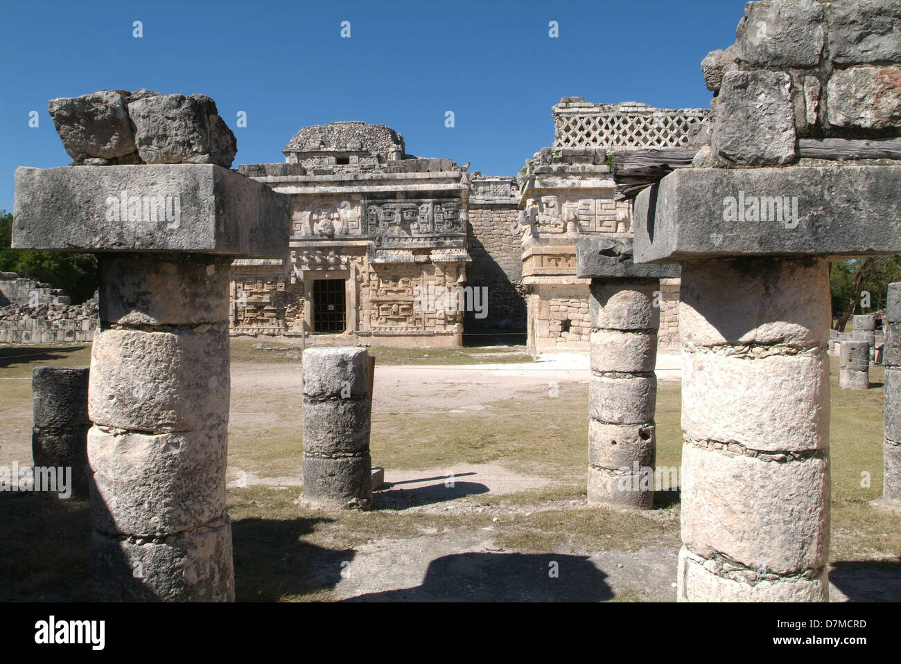 Archeological site of Chichen Itza on Yucatan, Mexico Stock Photo