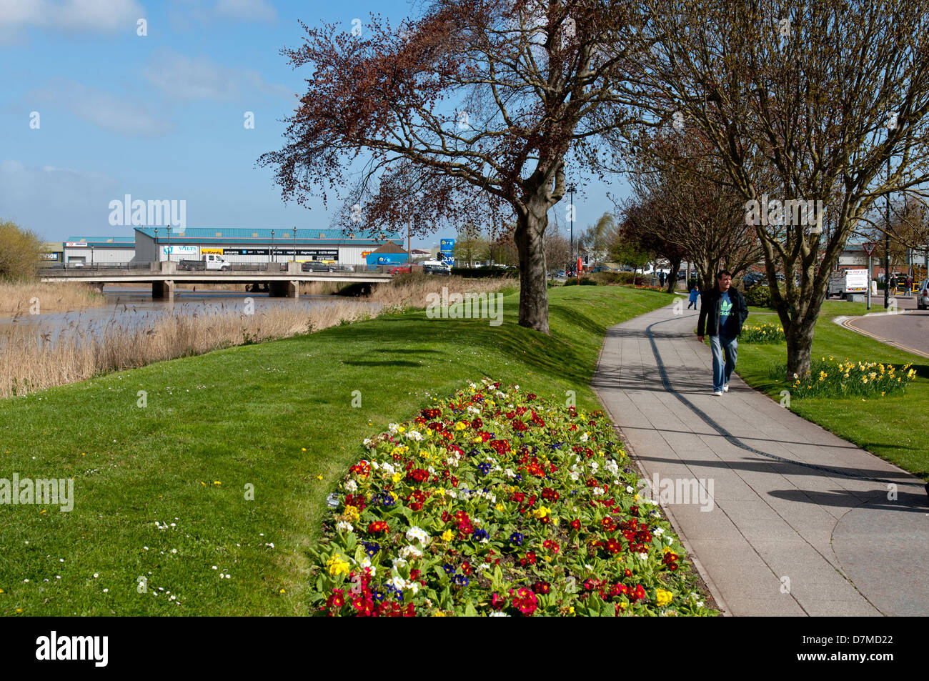 East Quay, Bridgwater, Somerset, England, UK Stock Photo