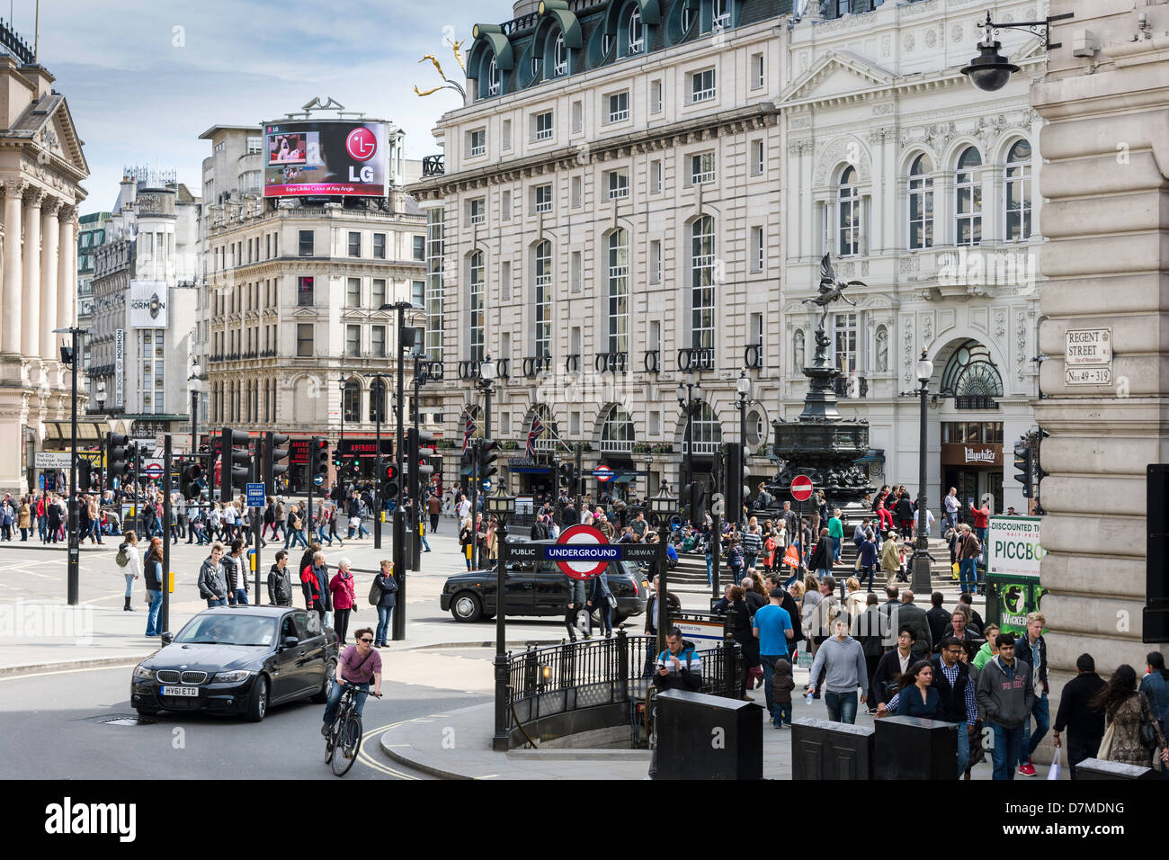 Piccadilly Circus, London - England Stock Photo