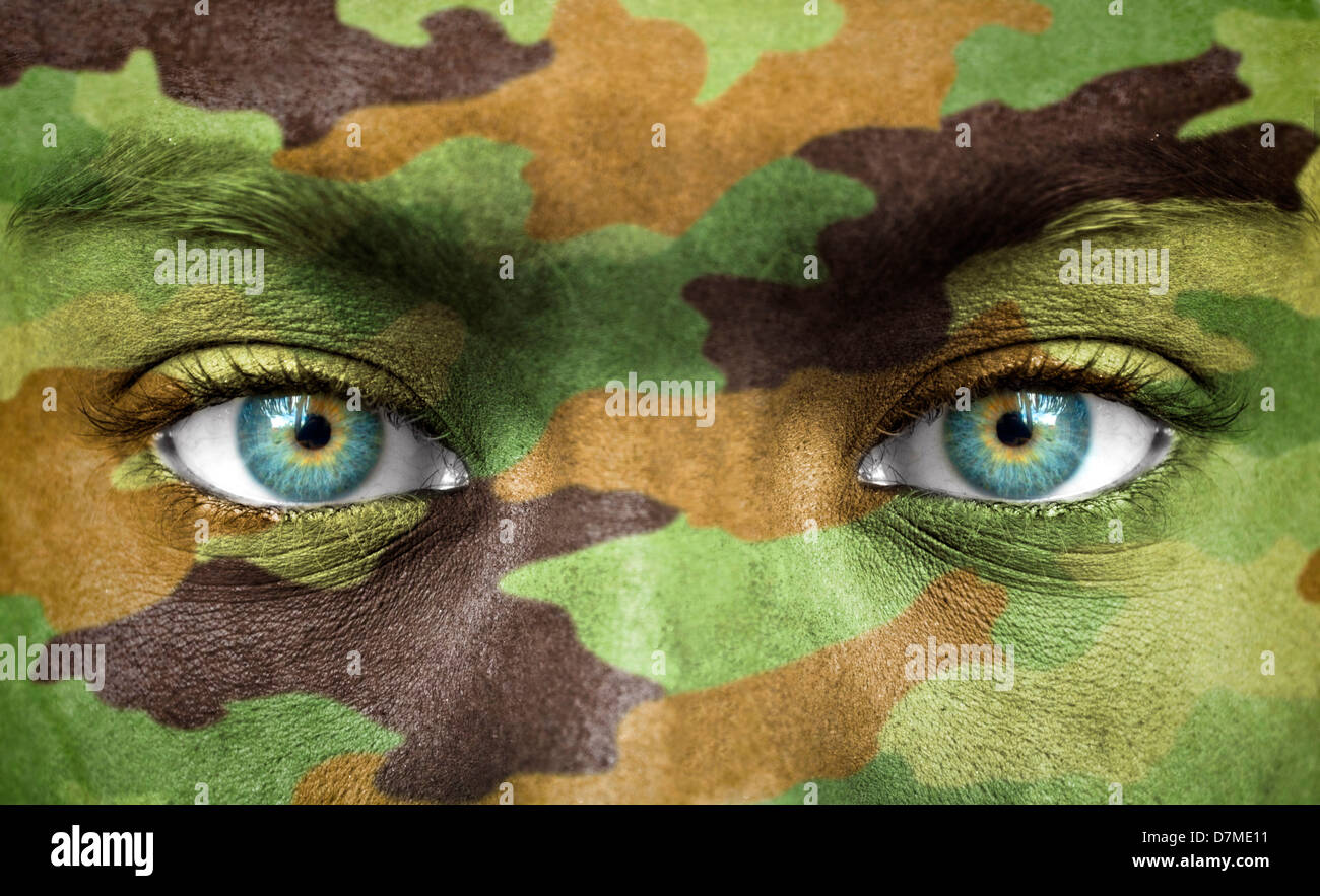 Soldier portrait close up Stock Photo - Alamy