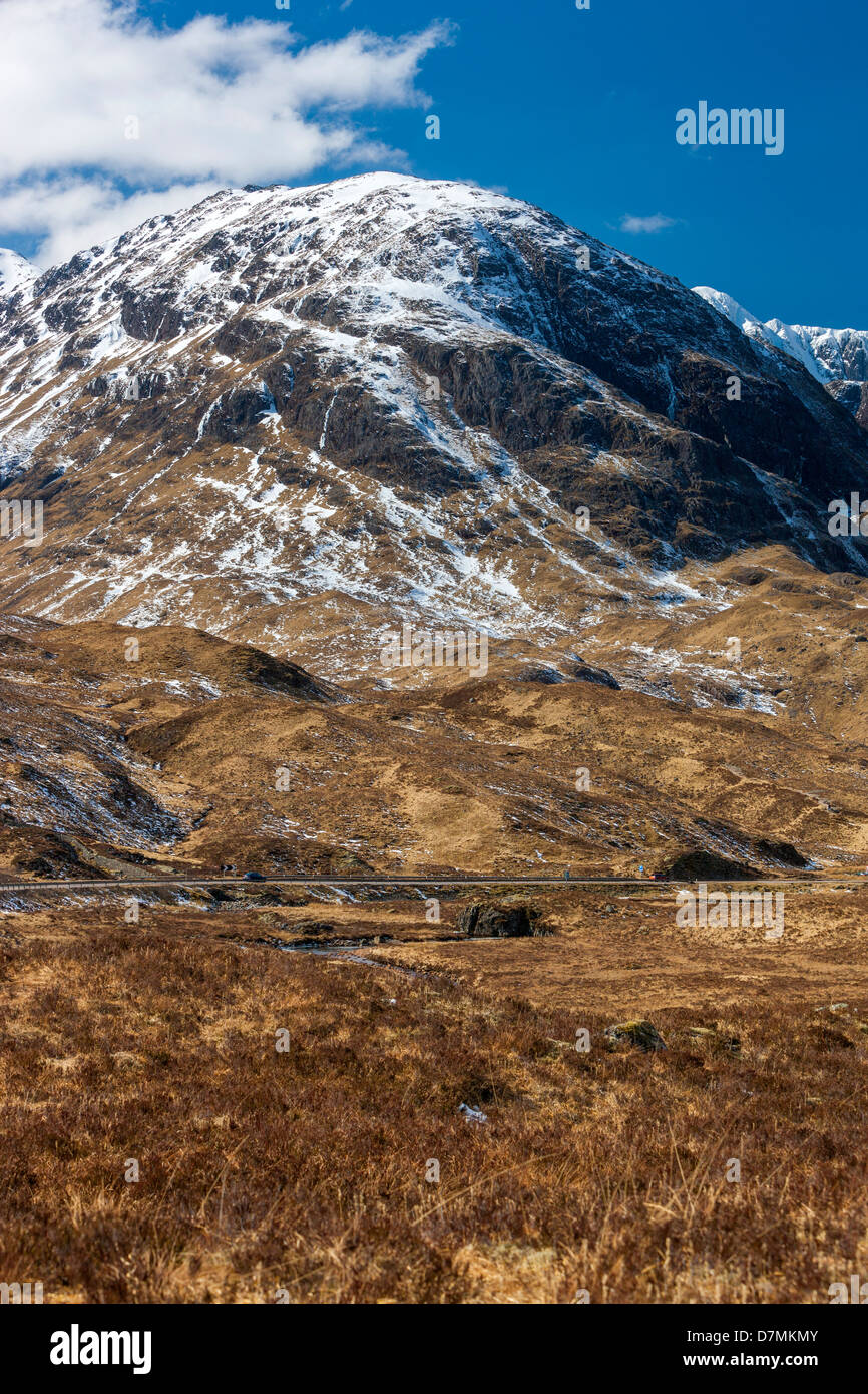 View from Pass of Glencoe, Highland, Scotland, United Kingdom, Europe. Stock Photo