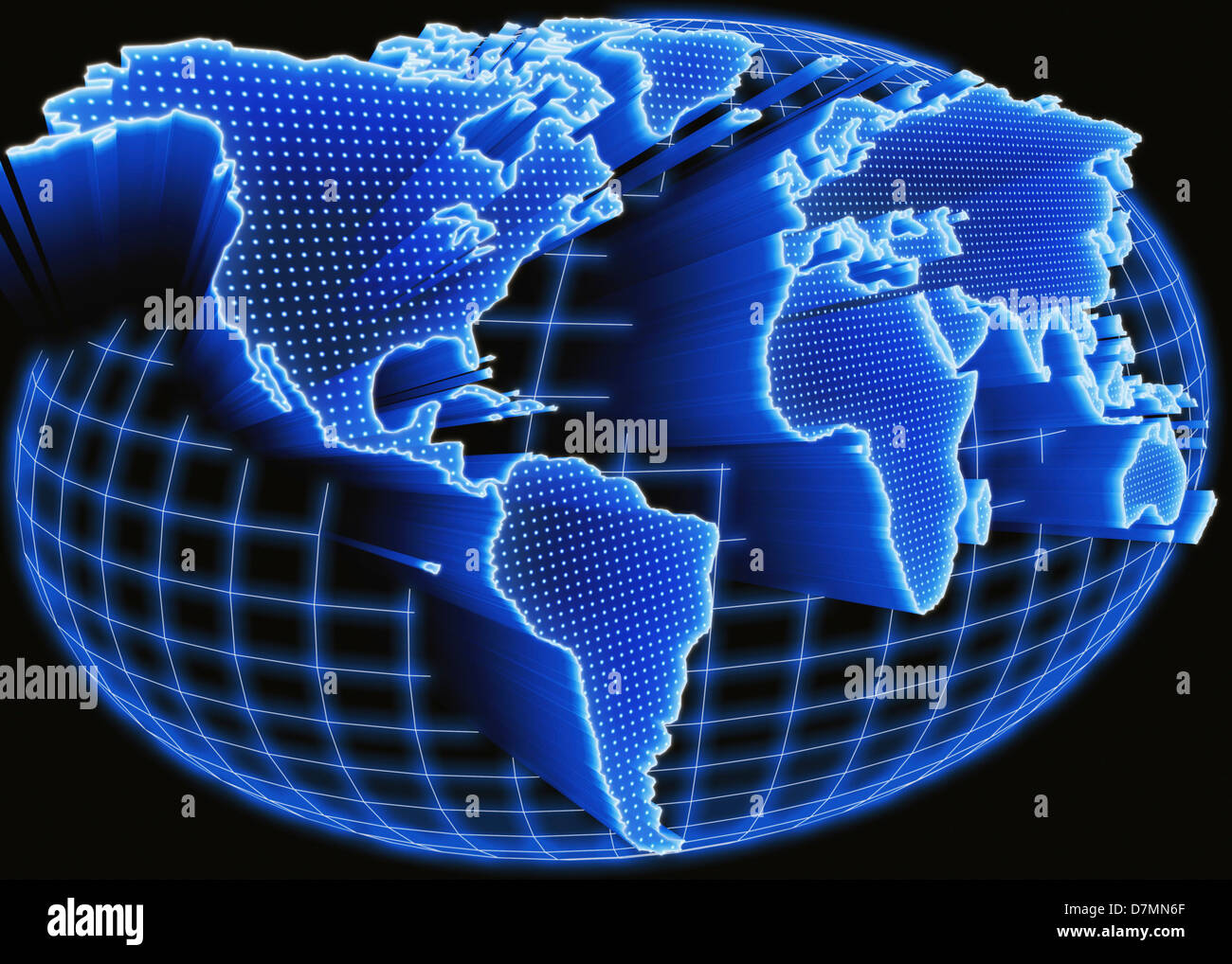 Digital world, conceptual artwork Stock Photo Alamy