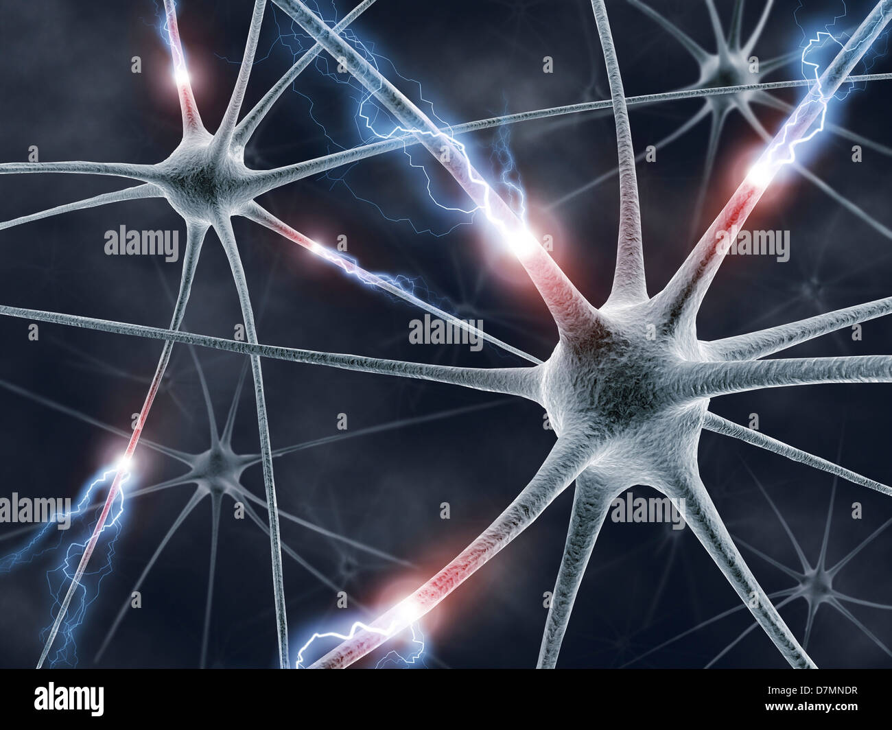 Neural network, artwork Stock Photo