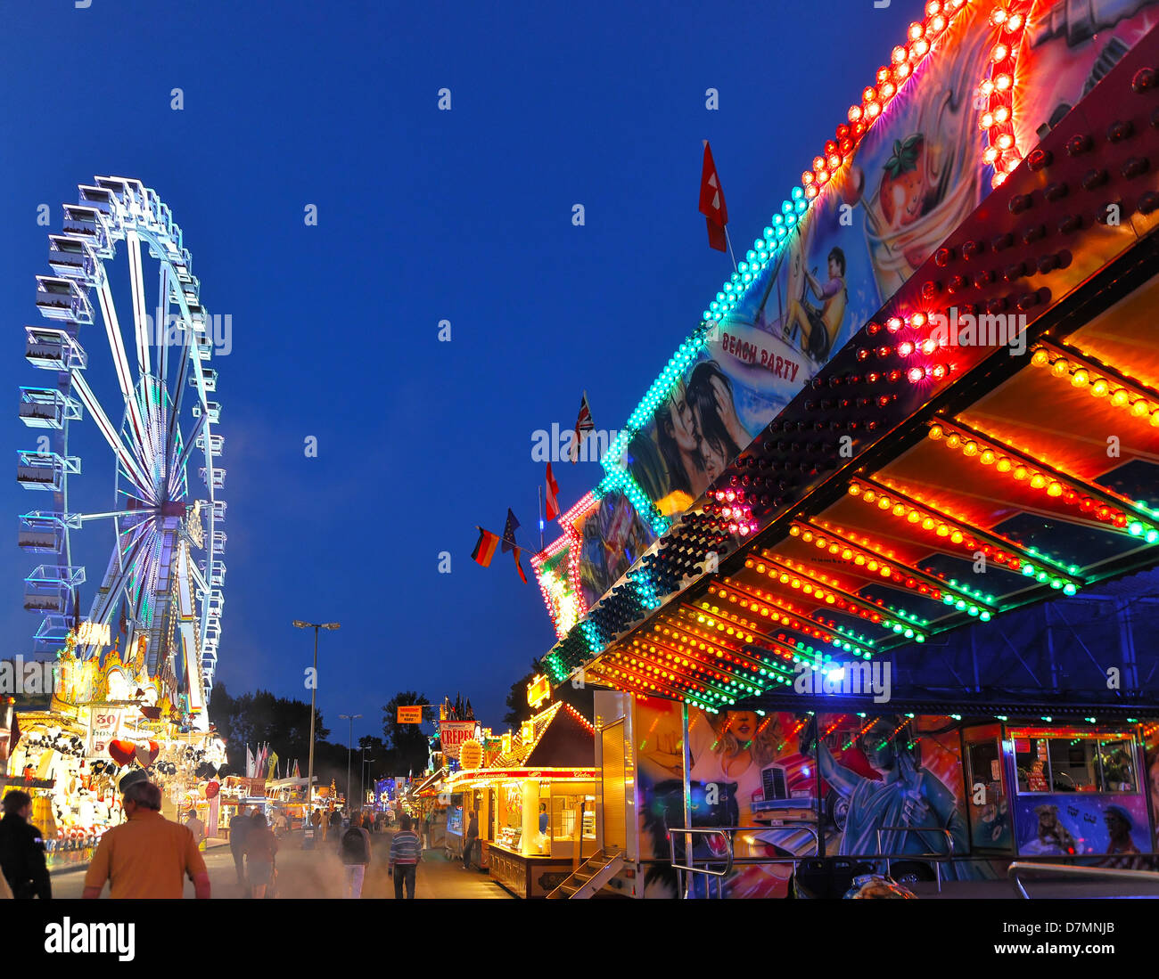 Ferris wheel on a festival in Hanover, Germany, Europe, Lower Saxon Stock Photo
