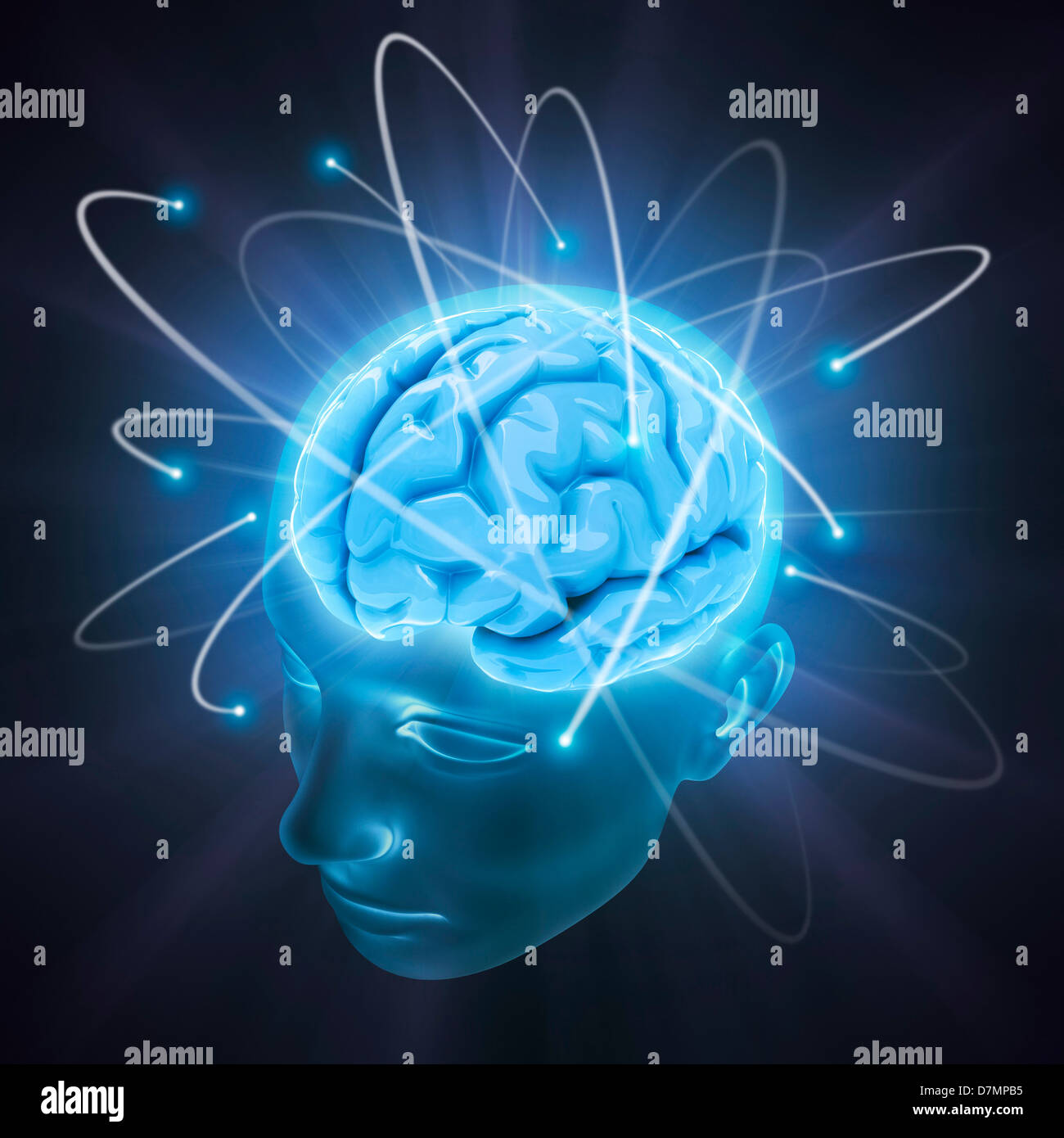 Intelligence, conceptual artwork Stock Photo