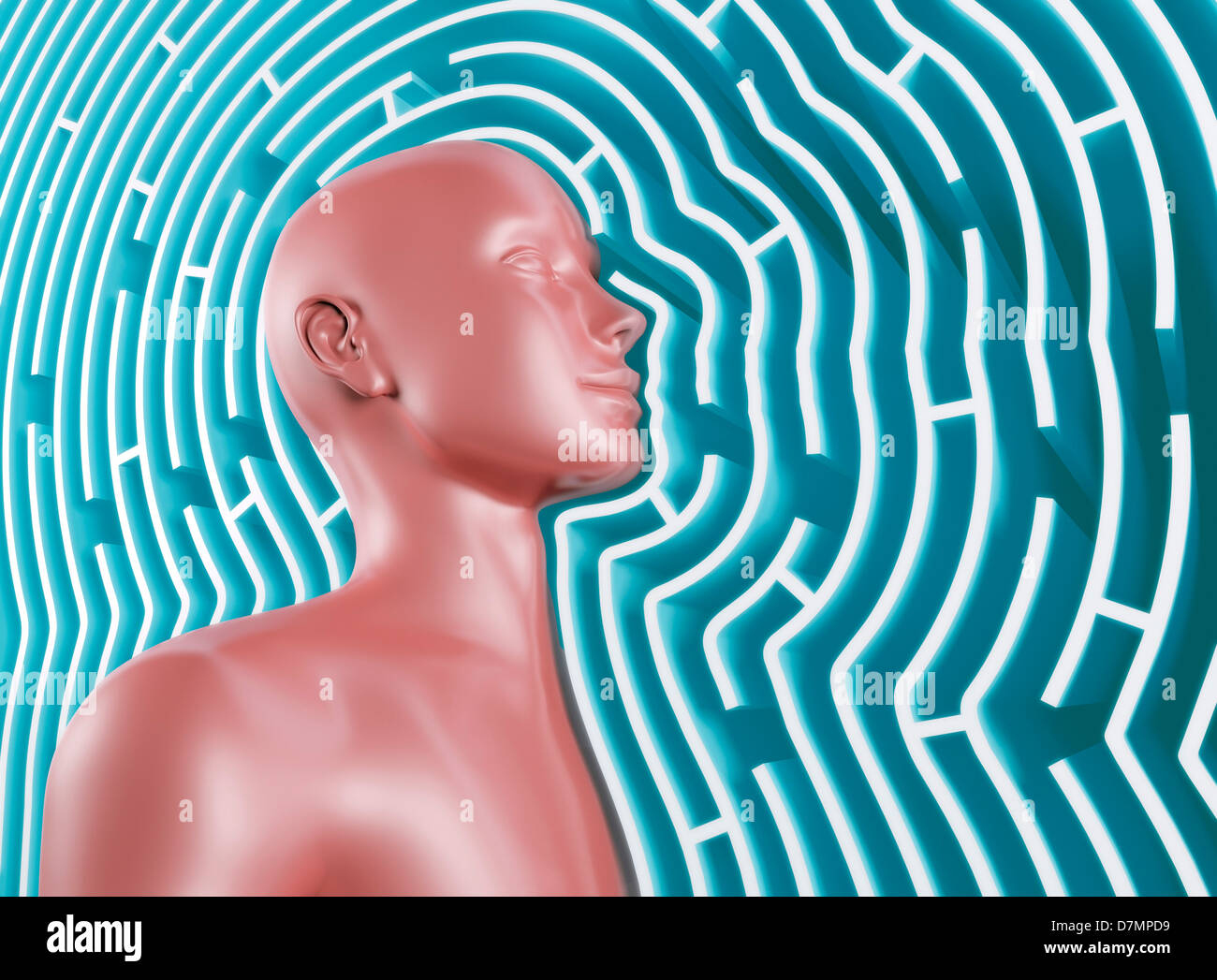 Confusion, conceptual artwork Stock Photo