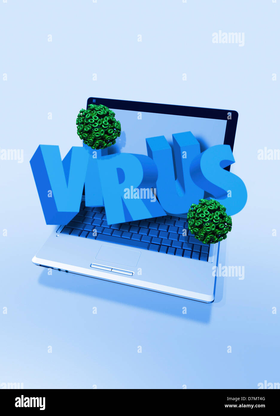 Computer virus, conceptual artwork Stock Photo - Alamy
